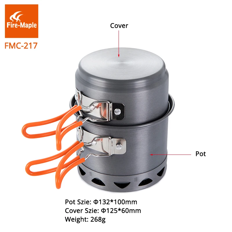 Camping Cooking Fire - ファイヤーマプルキャンプ調理器具セットポータブル屋外折りたたみコンパクト加熱交換ポットアルミニウム合金ピクニックツールFMC-217