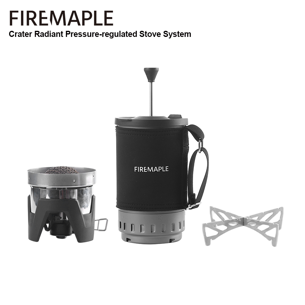 Camping Cooking System - ファイヤーメープル クレーター ラディアント ストーブ システム 電気点火一体型圧力調整器バーナー