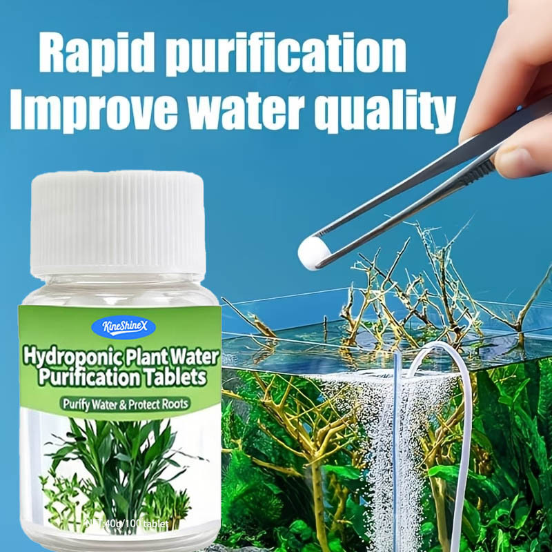 Water Purification Tablet - 水耕栽培用浄水タブレット - 水槽、鉢植え、水耕栽培システムに適した即効性浄水剤、水生庭園用