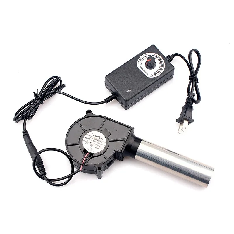 Camping Cooking Uk - 220V BBQファン、小型エアブロワー、風量調整機能付き、調理器具、US/EU/UKプラグ、ハンディバーベキューブロワー、キャンプ用