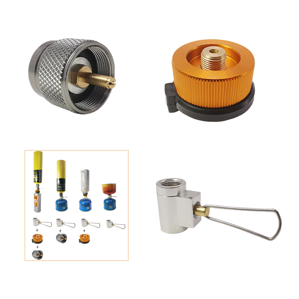 Camping Cooking Propane - 1Pc キャンプストーブアダプターコンバータブタンキャニスターアダプター詰め替えアダプター EN417 リンダルバルブキャニスターシフター