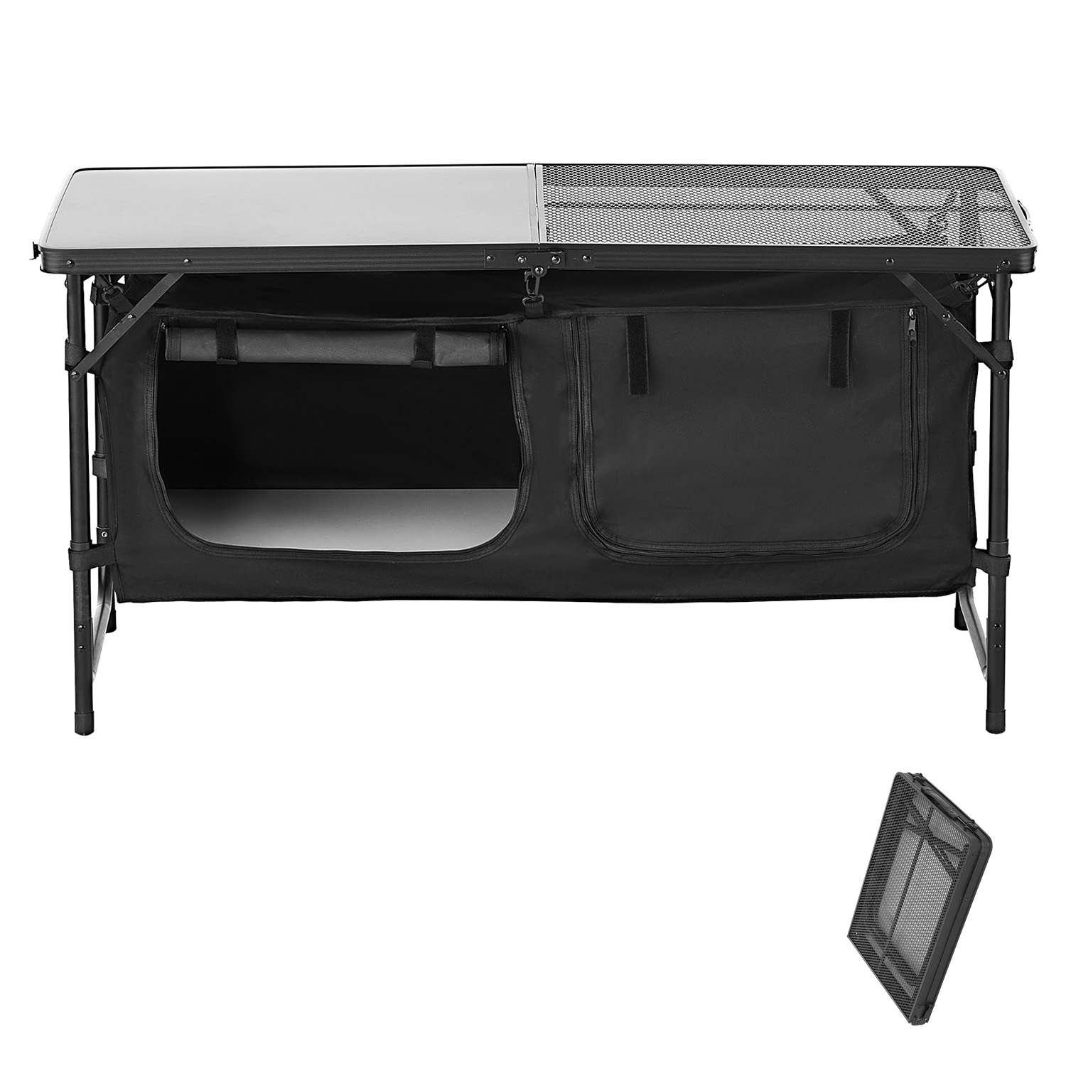Camping Outdoor Cooking Table - SucceBuy キャンプ用キッチンテーブル アウトドアクッキングテーブル アルミ製 軽量 ポータブルクックステーション