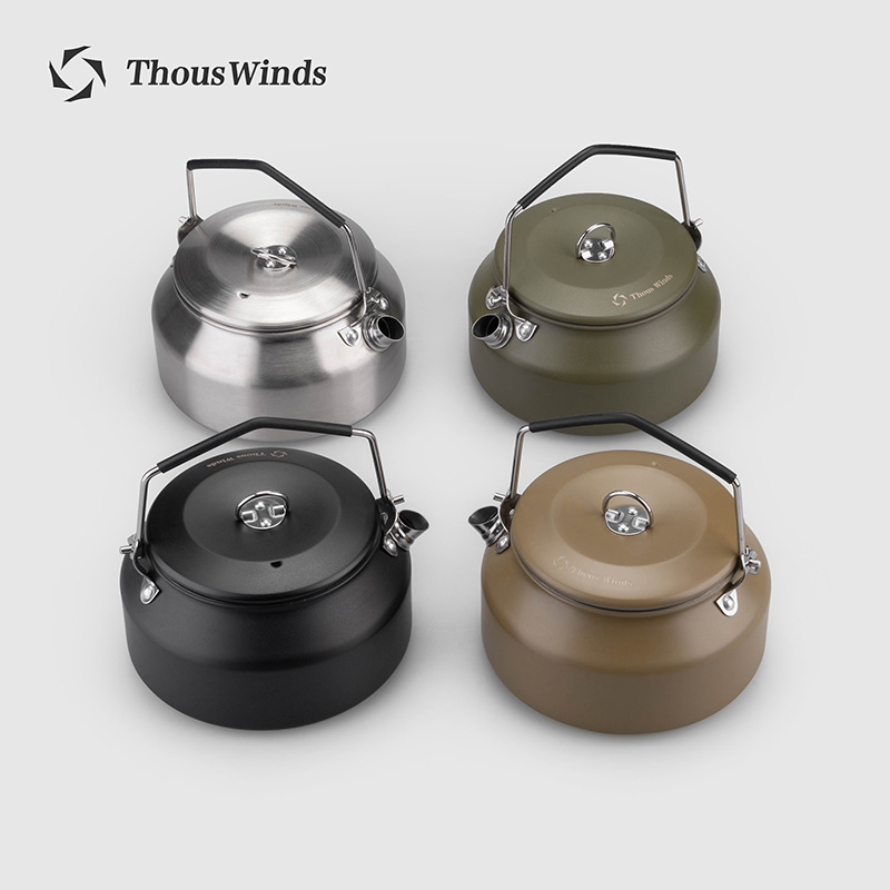 Camping Cooking Survival - Thous Winds キャンプケトル アウトドアケトル ポータブルハイキング調理器具超軽量コーヒーウォーターケトル1L