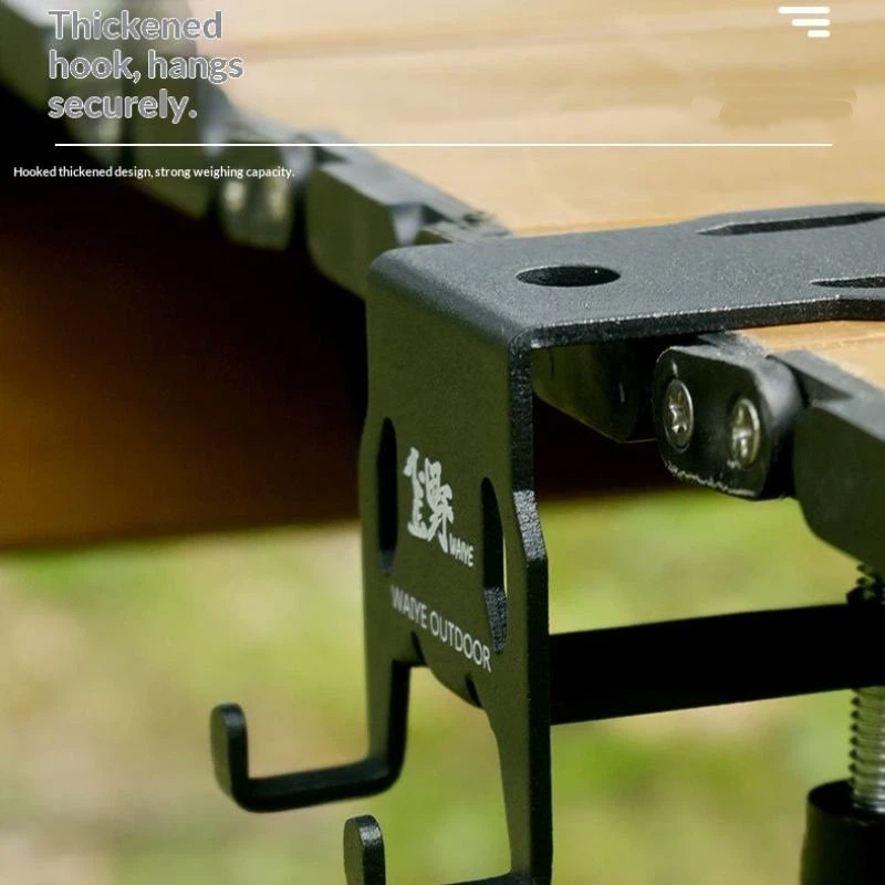 Camping Outdoor Cooking Table - ガス缶ホルダー アウトドア用吊り下げプレート ボトルオープナー キャンプ用ストーブタンクホルダー テーブル設置用 ポータブル調理器具