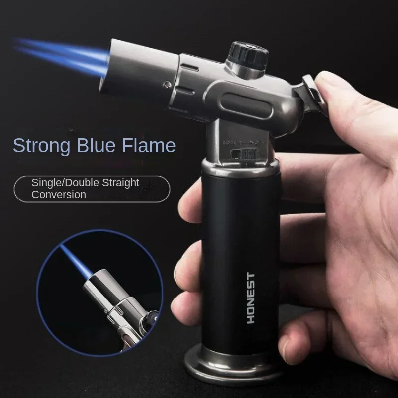 Camping Cooking Fire - 正直な金属シングルとダブル火災スイッチインフレータブル溶接ガン防風ライター屋外キャンプバーベキュージュエリー溶接