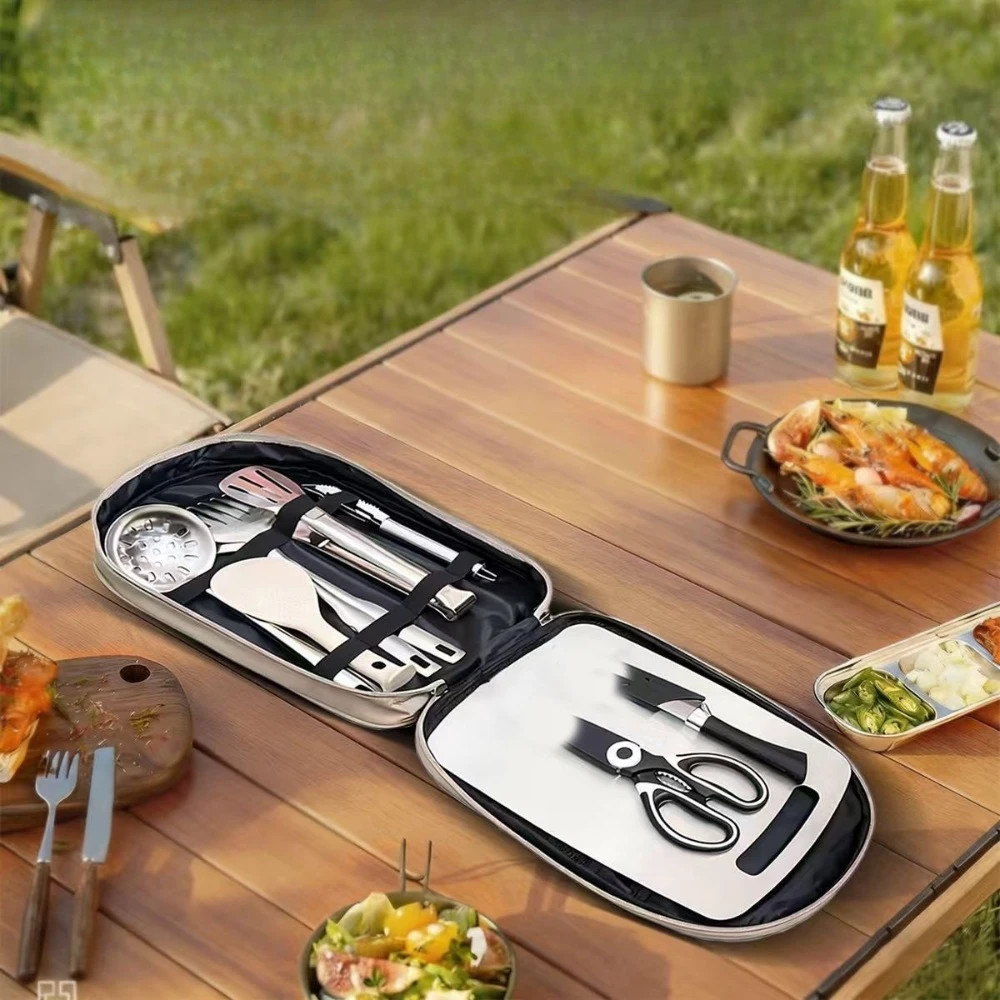 キャンプ用調理器具収納バッグ - キッチン用品収納に最適な、 - Camping Cooking Utensil Bag のレビューと価格