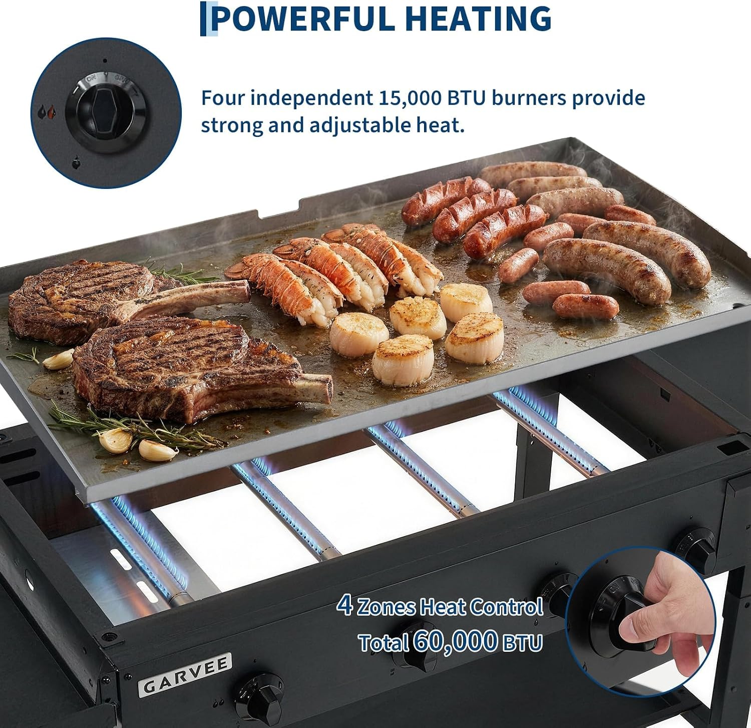 タクレーキ 36インチ フラットトップグリル、4つのバーナー - Camping Cooking Propane のレビューと価格