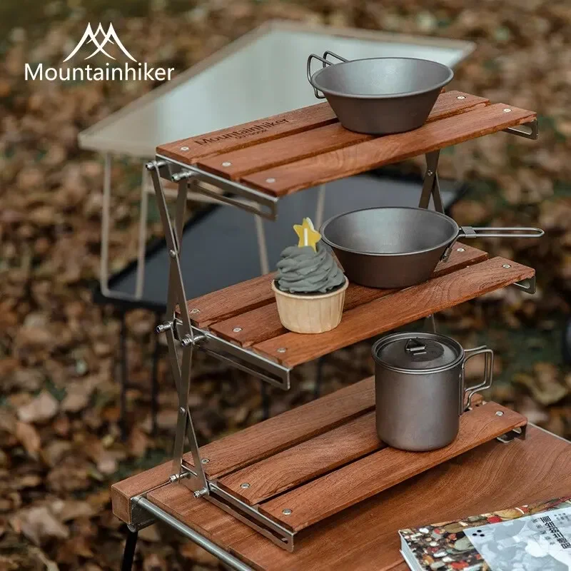 MOUNTAINHIKER 3段ラックアップグレードアウトド - Camping Outdoor Cooking Table のレビューと価格