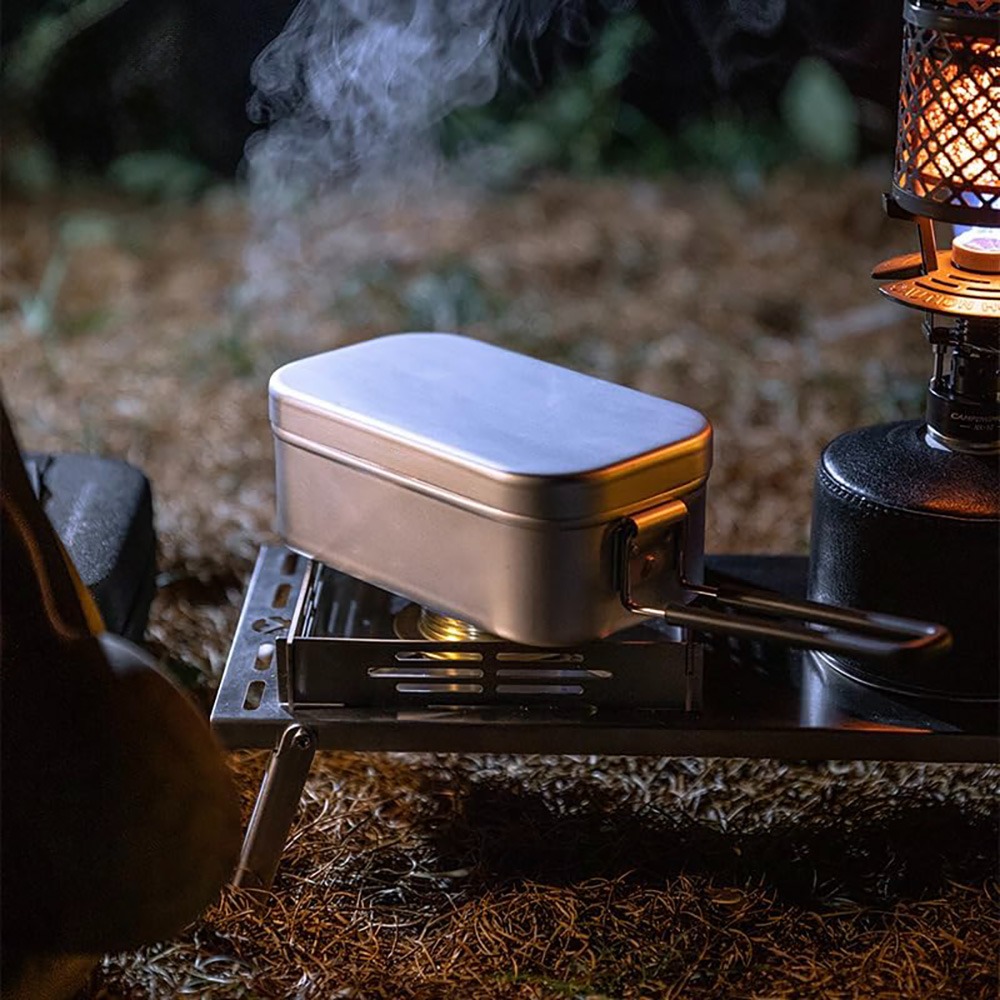 超軽量食器 キャンプ調理器具 ランチボックス 調理鍋 ピクニ - Camping Cooking Cutlery Set のレビューと価格