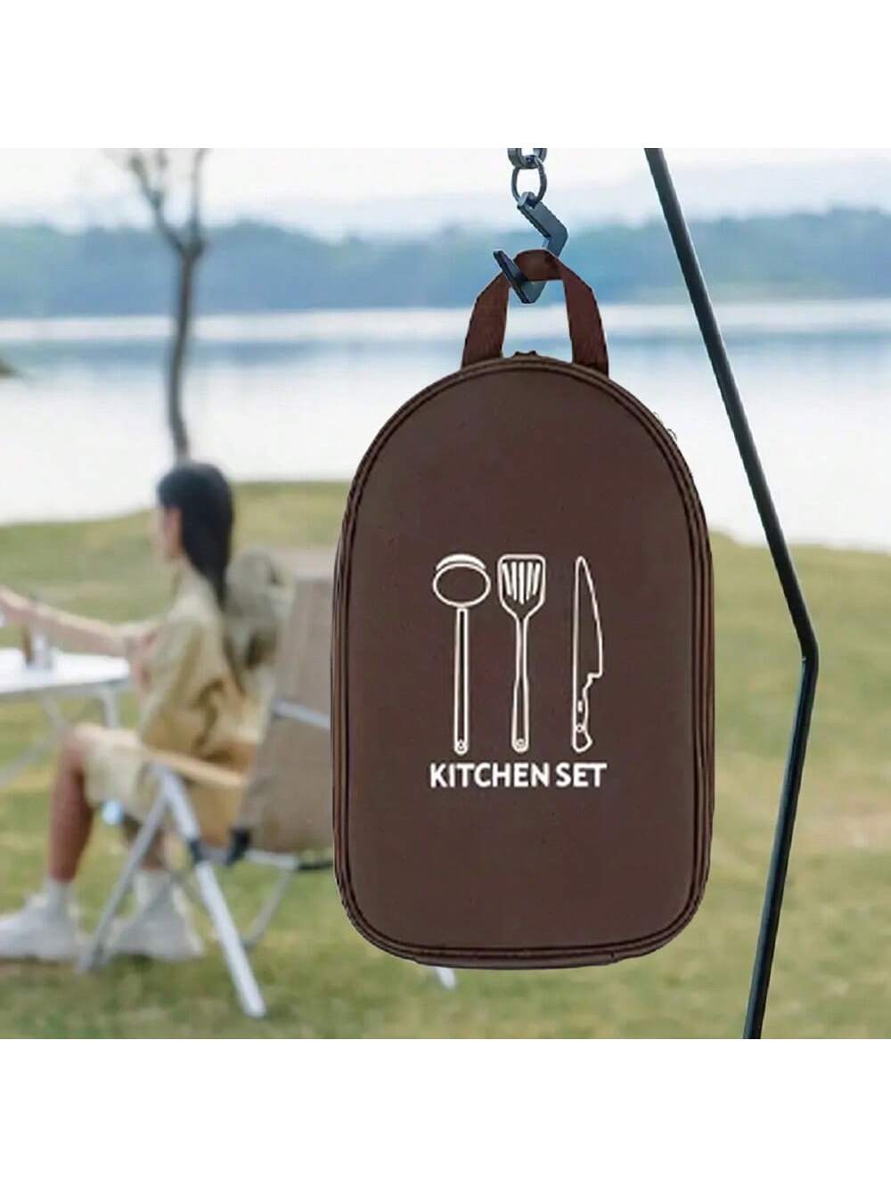 アウトドアキャンプ調理器具収納袋調理器具オーガナイザーキッチ - Camping Cooking Utensil Bag のレビューと価格