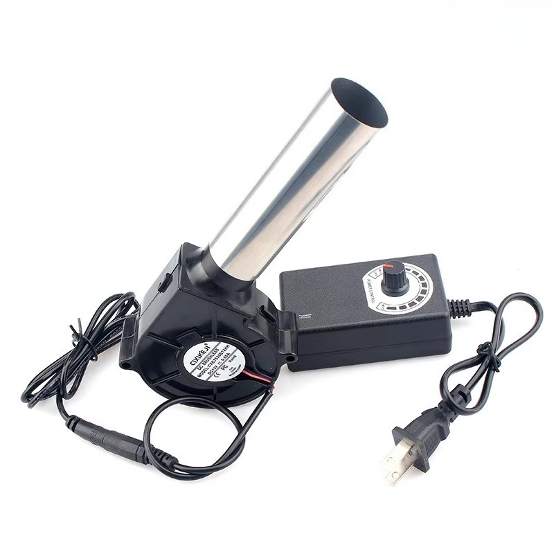 220V BBQファン、小型エアブロワー、風量調整機能付き、 - Camping Cooking Uk のレビューと価格