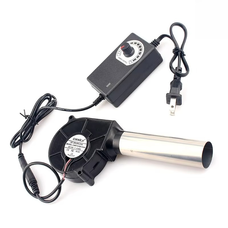 220V BBQファン、小型エアブロワー、風量調整機能付き、 - Camping Cooking Uk のレビューと価格