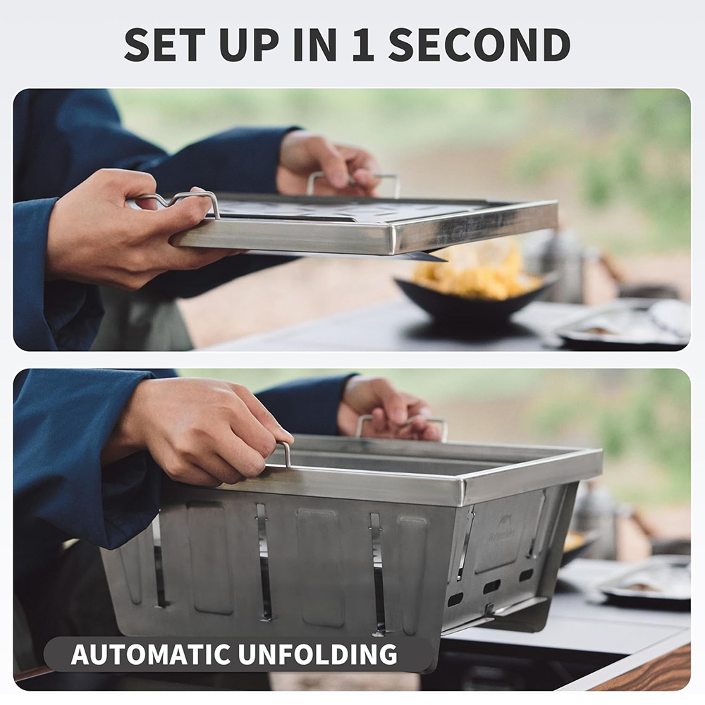 Naturehike キャンプ用チャコールグリル IGTテー - Camping Outdoor Cooking Table のレビューと価格