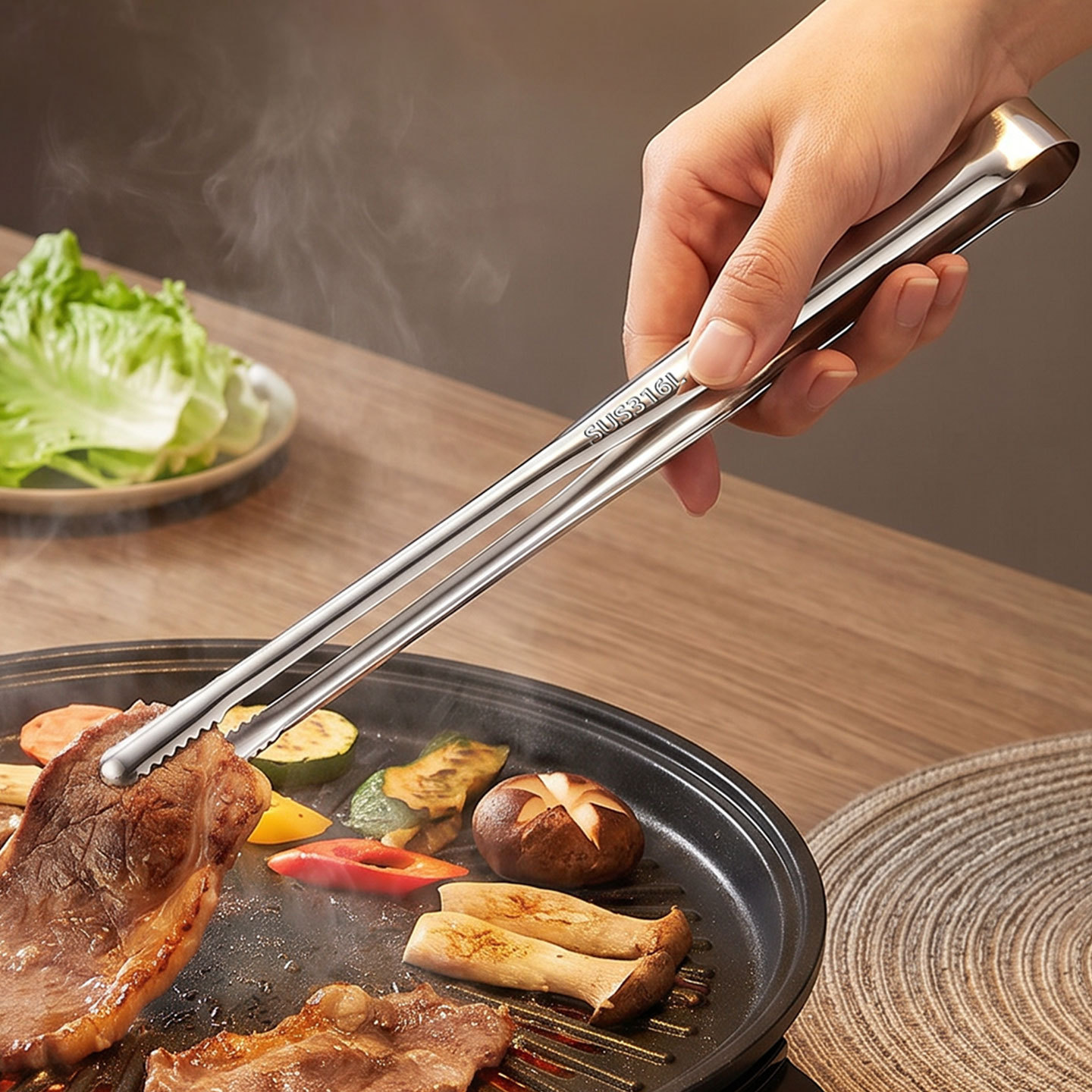 グリルトング肉用調理ニッパーキャンプ用食器ステンレス食品用キ - Camping Cooking Survival のレビューと価格