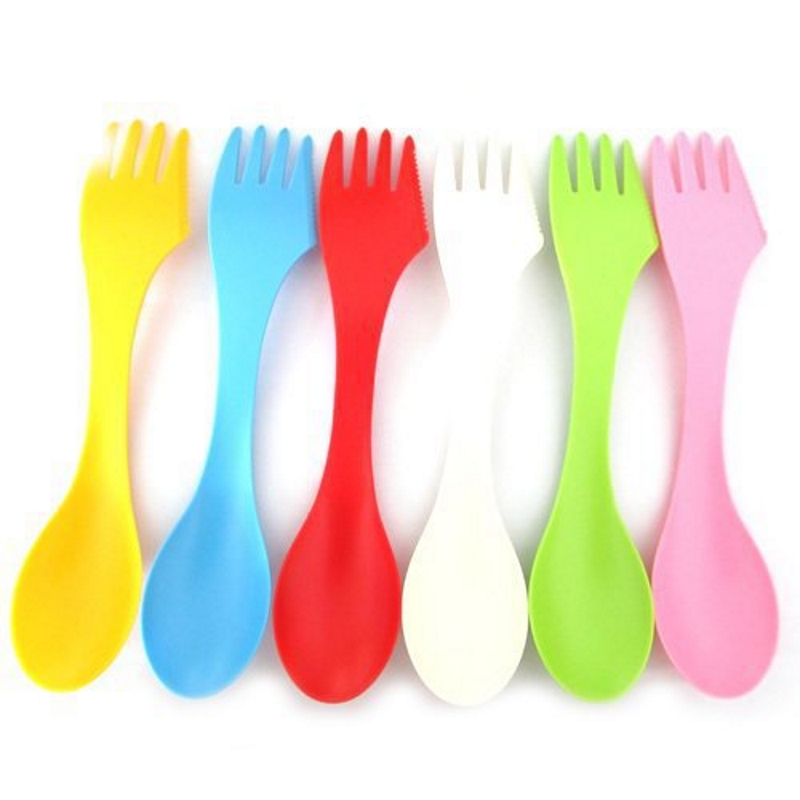 6個入り 3-in-1 キャンプ用食器セット - 耐熱スプー - Camping Cooking Cutlery Set のレビューと価格