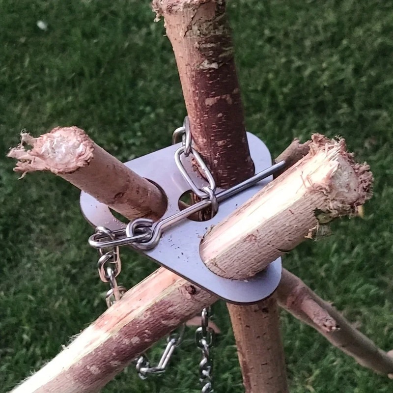 屋外BBQ三脚ポータブル取り外し可能ハンギングラックステンレ - Camping Cooking Pot Tripod のレビューと価格