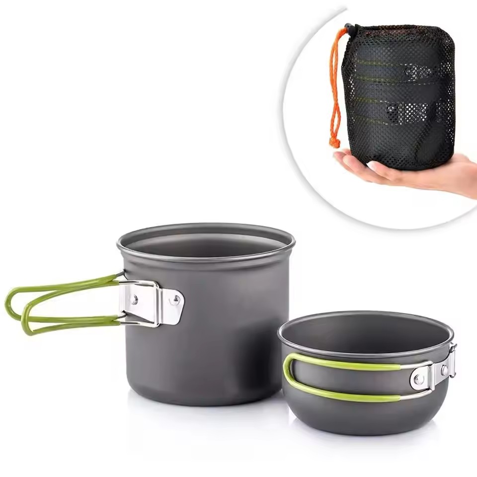 超軽量キャンプ調理器具メスキットキャンプポットセットアウトド - Camping Cooking Kits のレビューと価格