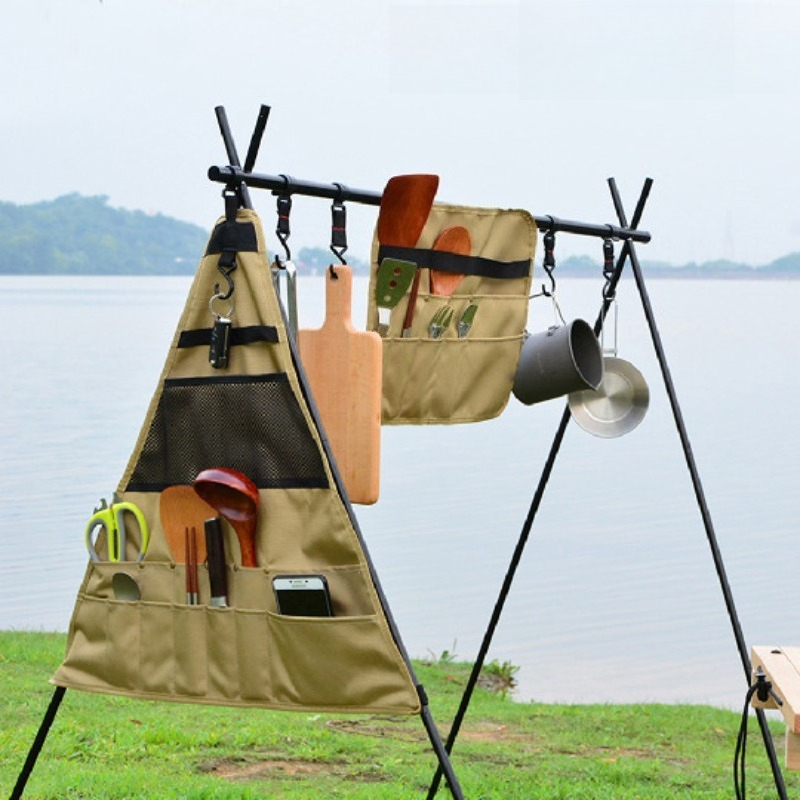 キャンプ用キッチン収納オーガナイザー 吊り下げ式調理器具バッ - Camping Cooking Utensil Bag のレビューと価格