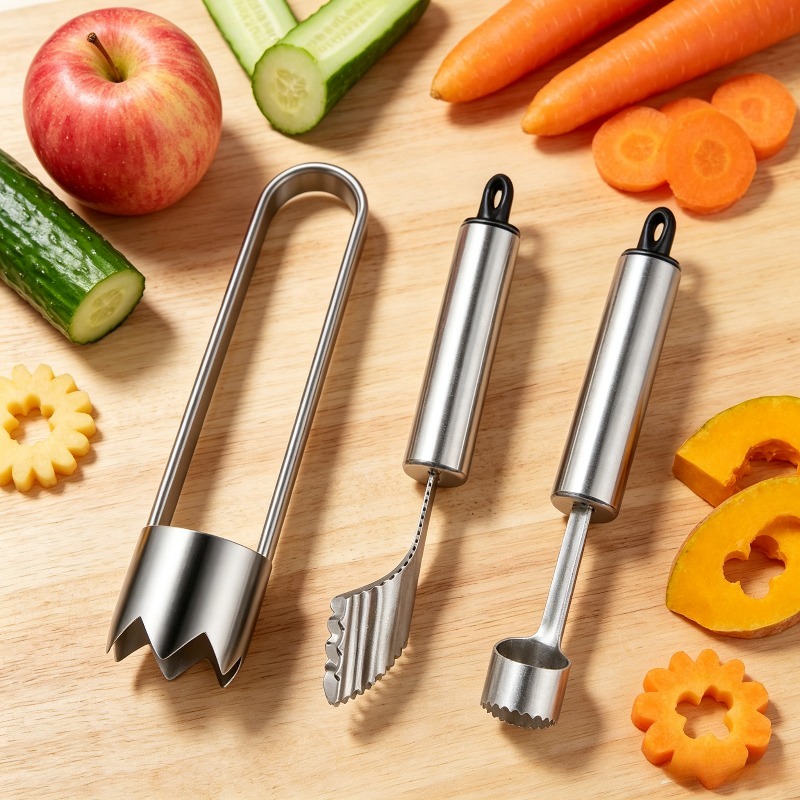 3 個ステンレス鋼ハラペーニョペッパーコアラーセットアップル - Camping Cooking Kits のレビューと価格