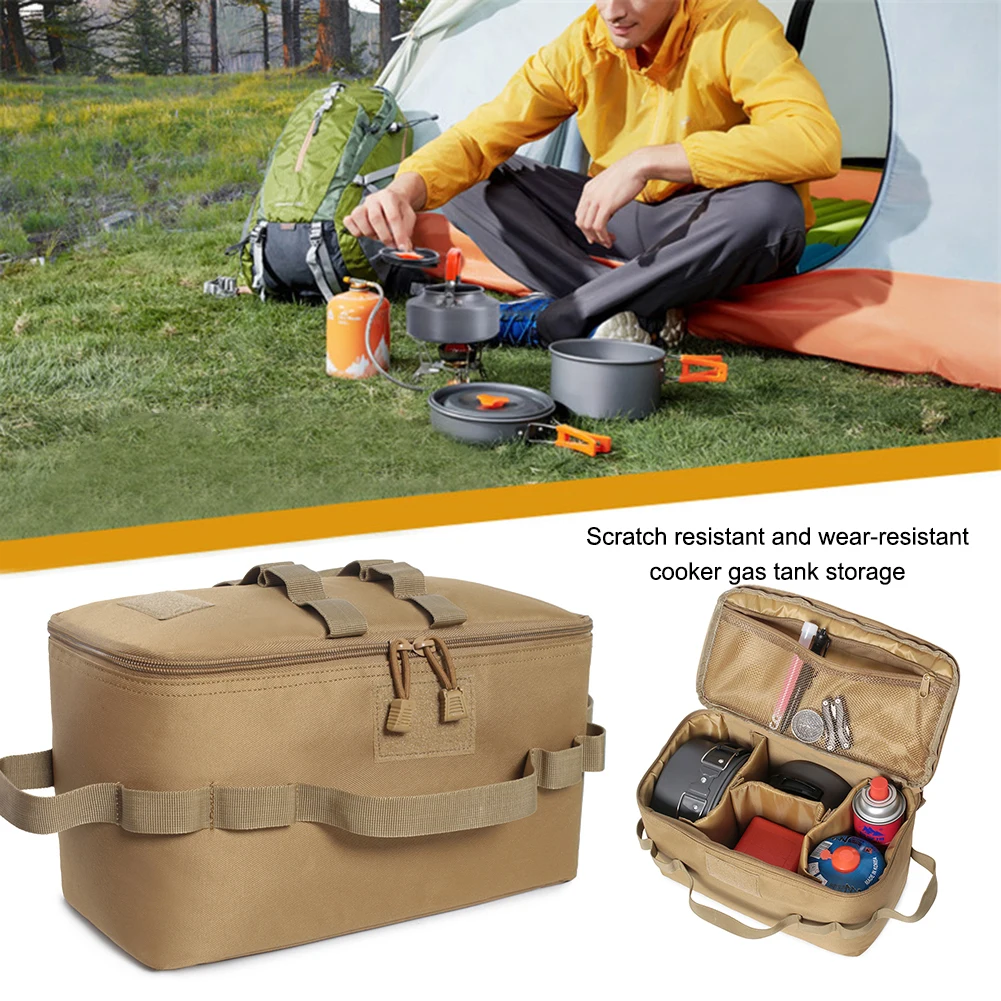 戦術的なポーチキャンプ収納袋調理器具オーガナイザーポータブル - Camping Cooking Utensil Bag のレビューと価格