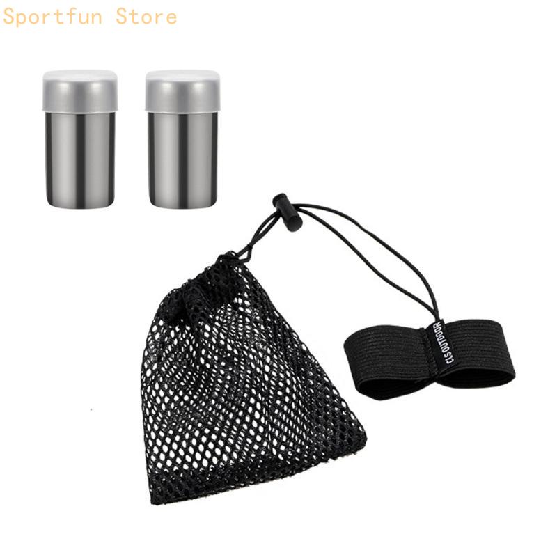 2 ロット耐久性スパイス瓶小型塩ディスペンサー屋外調理アクセ - Camping Cooking Container のレビューと価格