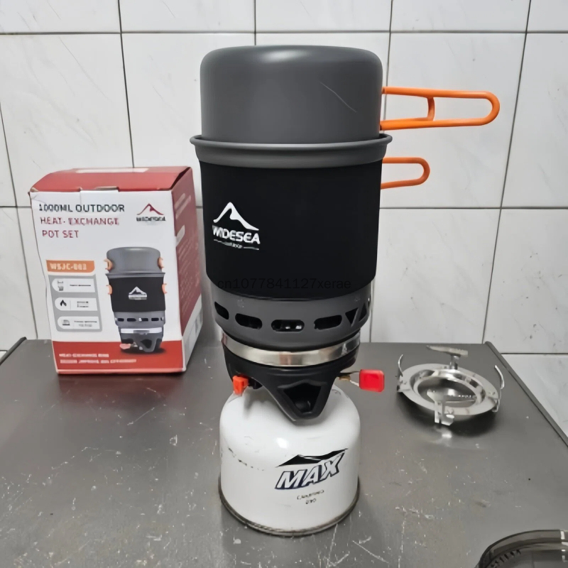 熱交換器付きキャンプ調理システム アウトドアガスバーナースト - Camping Cooking System のレビューと価格