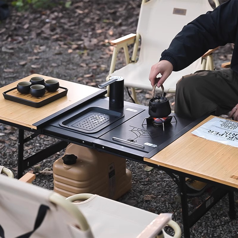 アルミ製IGTキャンプテーブル、高さ調節可能な折りたたみピク - Camping Outdoor Cooking Table のレビューと価格