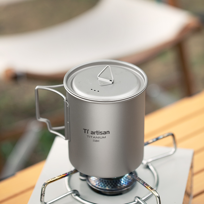 Tiartisan 屋外チタン軽量ポータブルティーコーヒーカ - Camping Cooking System のレビューと価格