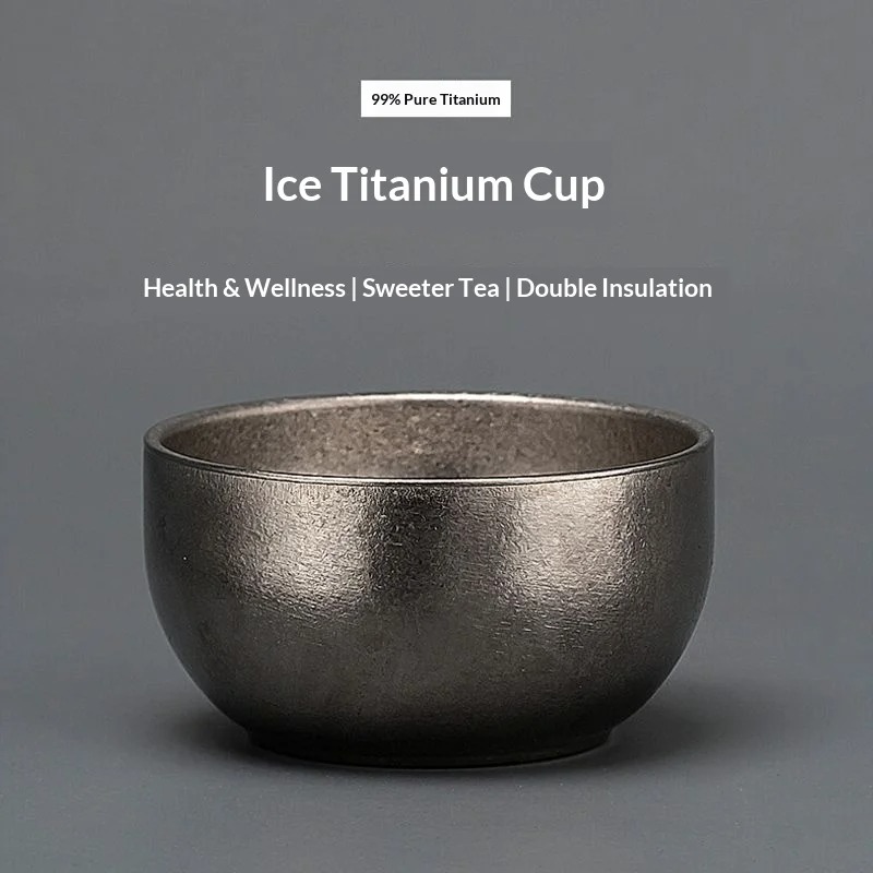 チタン製高級小型茶碗アイスクリスタルマスターカップティーセッ - Camping Cooking Bowl のレビューと価格