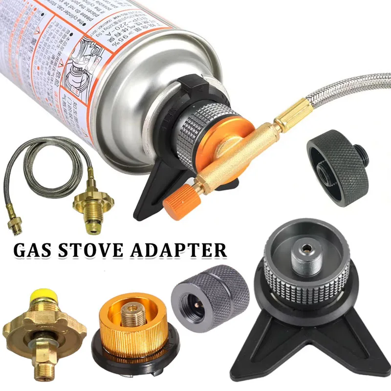 ブタンキャニスターアダプター屋外キャンプガスストーブコンバー - Camping Cooking Propane のレビューと価格