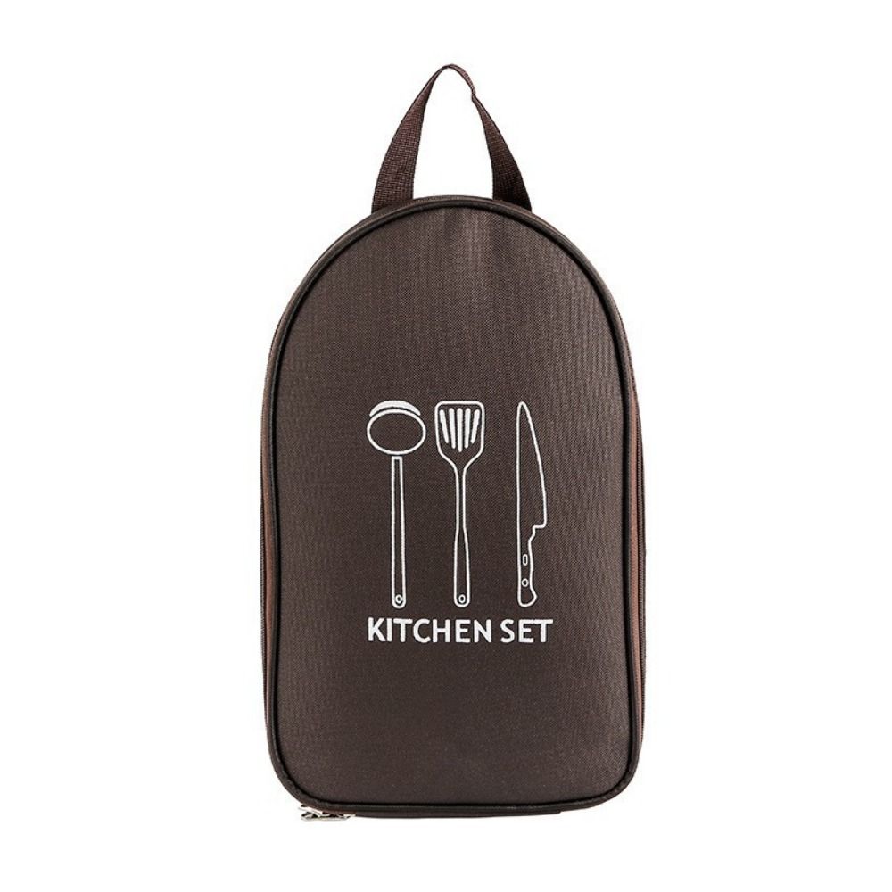 大容量のキャンプ用調理器具バッグ。食器や調理器具を収納できる - Camping Cooking Utensil Bag のレビューと価格
