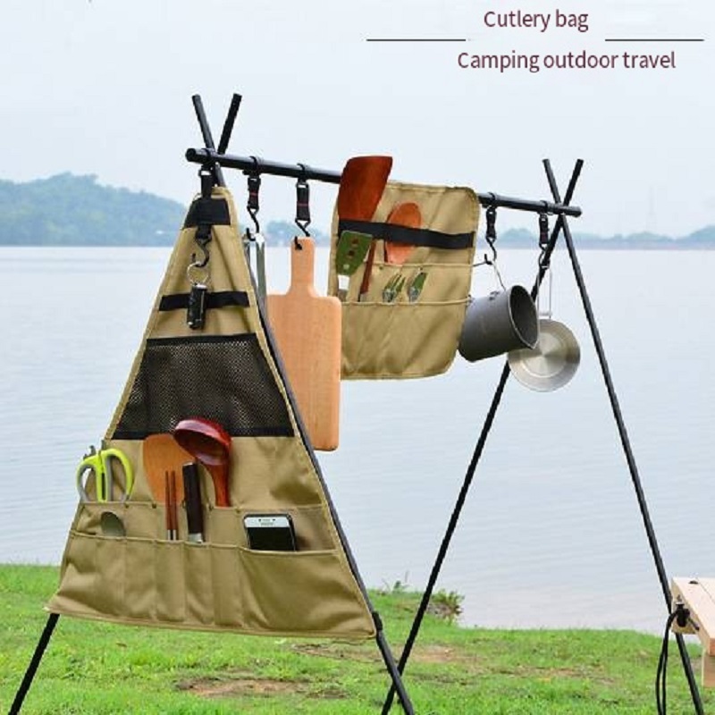 ピクニック用食器、キャンプ用、屋外用収納バッグ、持ち運び可能 - Camping Cooking Utensil Bag のレビューと価格