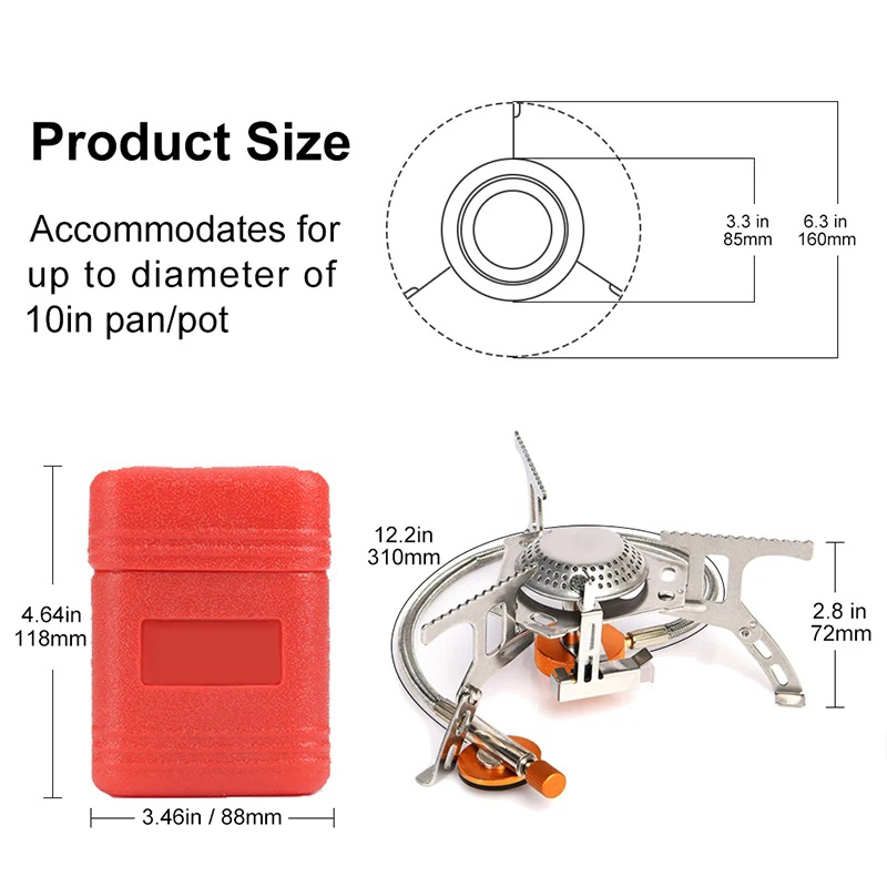 キャンプガスストーブポータブル折りたたみ屋外バックパッキング - Camping Cooking System のレビューと価格