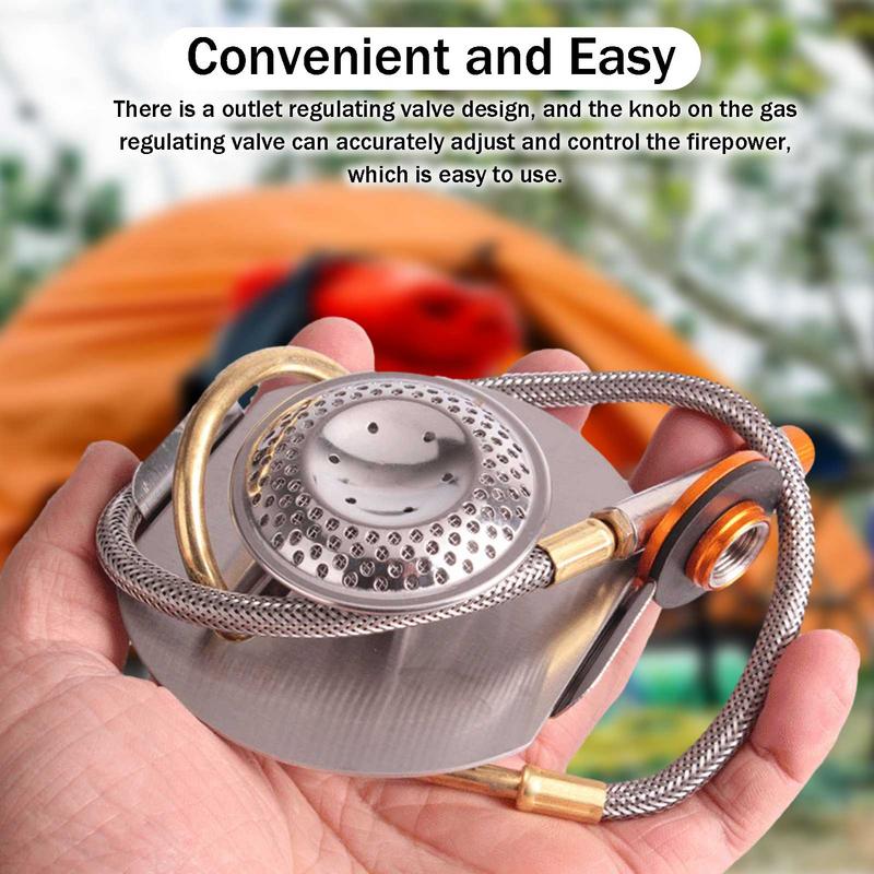 ステンレス鋼のポータブル屋外キャンプガスストーブ,アルパイン - Camping Cooking Hob のレビューと価格