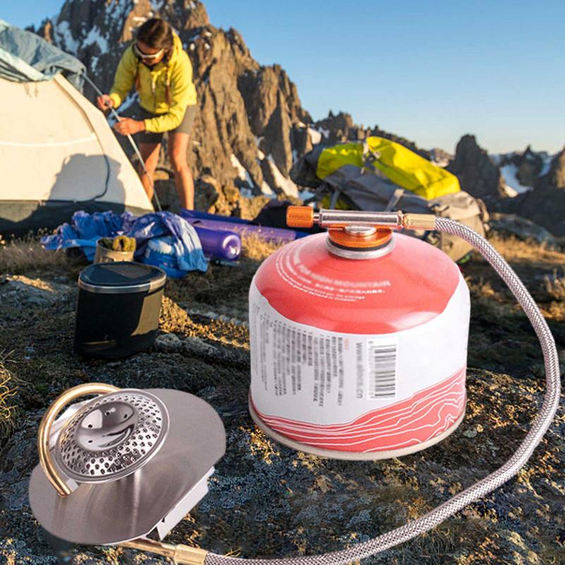 ステンレス鋼のポータブル屋外キャンプガスストーブ,アルパイン - Camping Cooking Hob のレビューと価格