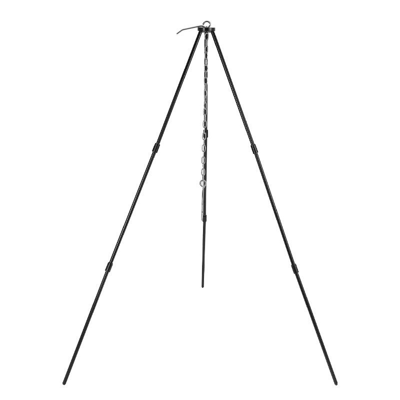 ポータブルアウトドアクッキング三脚、三角形サポート、アルミ合 - Camping Cooking Pot Tripod のレビューと価格
