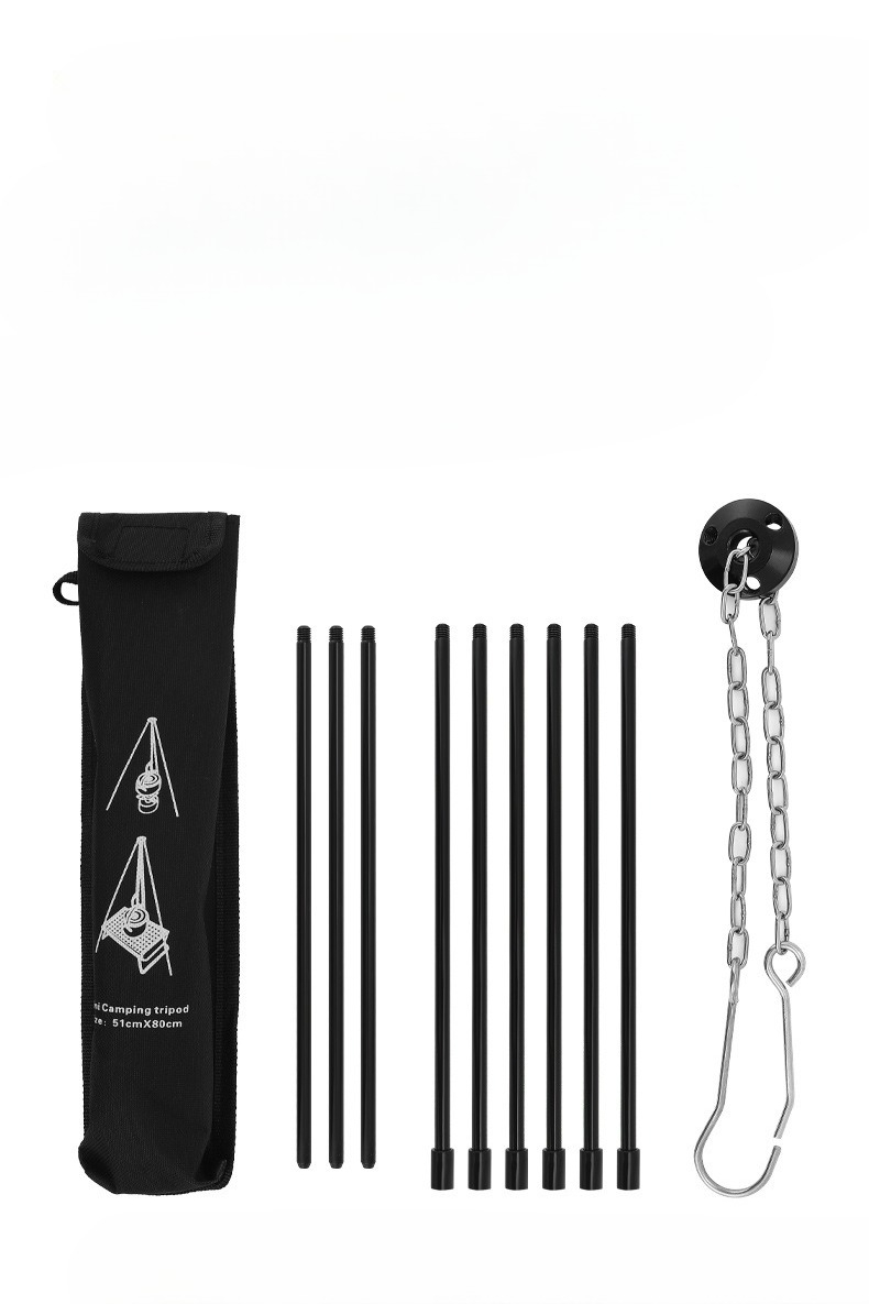 ポータブルアウトドアクッキング三脚、三角形サポート、アルミ合 - Camping Cooking Pot Tripod のレビューと価格