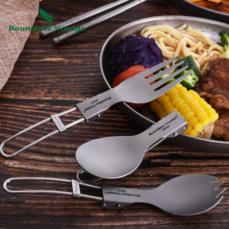 Boundless Voyage チタンキャンプカトラリー折 - Camping Cooking Bowl のレビューと価格