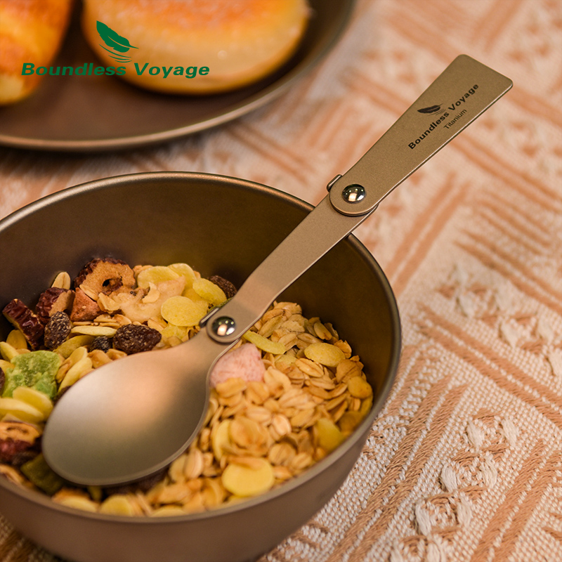 Boundless Voyage チタンキャンプカトラリー折 - Camping Cooking Bowl のレビューと価格