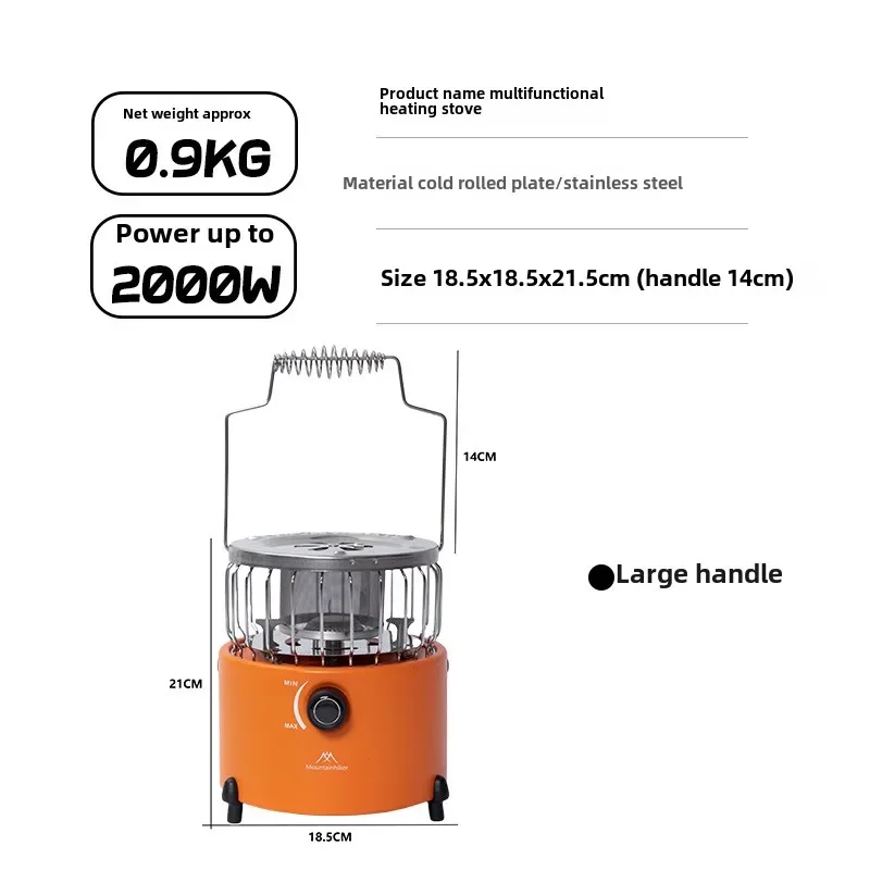 MOUNTAINHIKER ポータブル 2000W ガスヒー - Camping Cooking Heater のレビューと価格