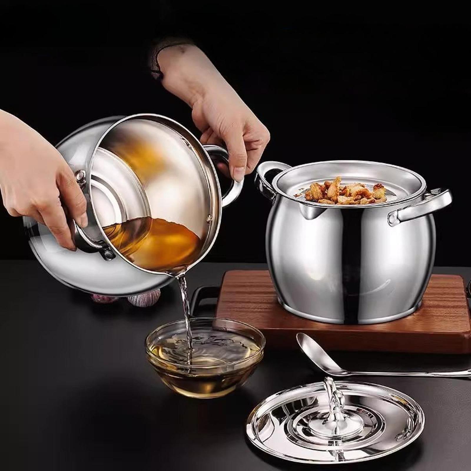 グリースコンテナ多用途耐熱グリース缶保存瓶ラードストレーナー - Camping Cooking Container のレビューと価格