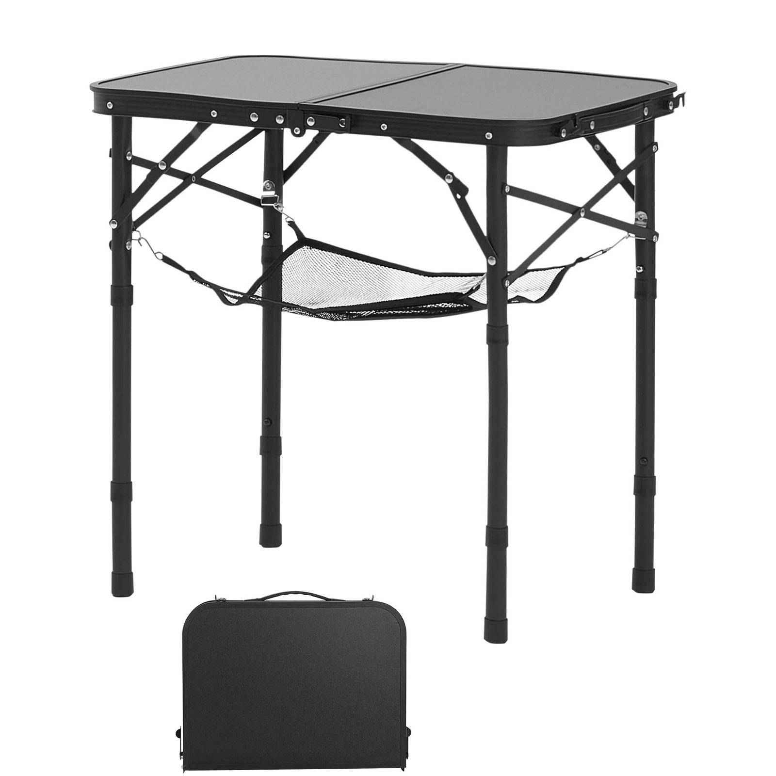 折りたたみ式キャンプテーブル、高さ調節可能なポータブルサイド - Camping Outdoor Cooking Table のレビューと価格
