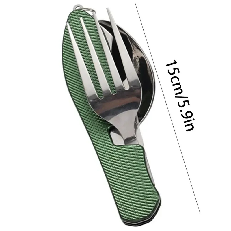 ステンレス製カトラリー 4in1 アウトドアピクニック用食器 - Camping Cooking Cutlery Set のレビューと価格
