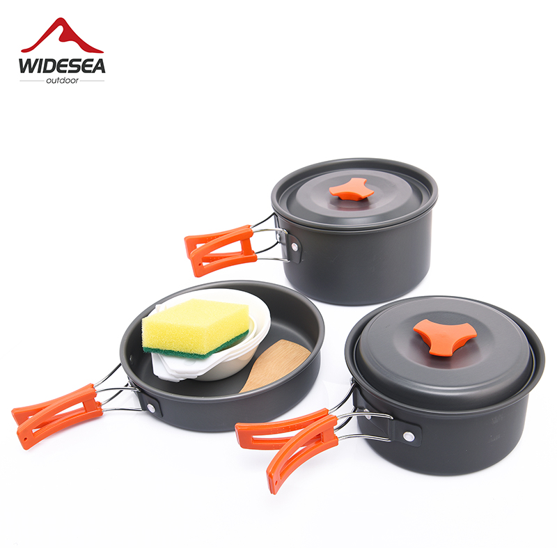幅の屋外キャンプ調理器具セット、食器、調理カトラリー、調理器 - Camping Cooking Kits のレビューと価格