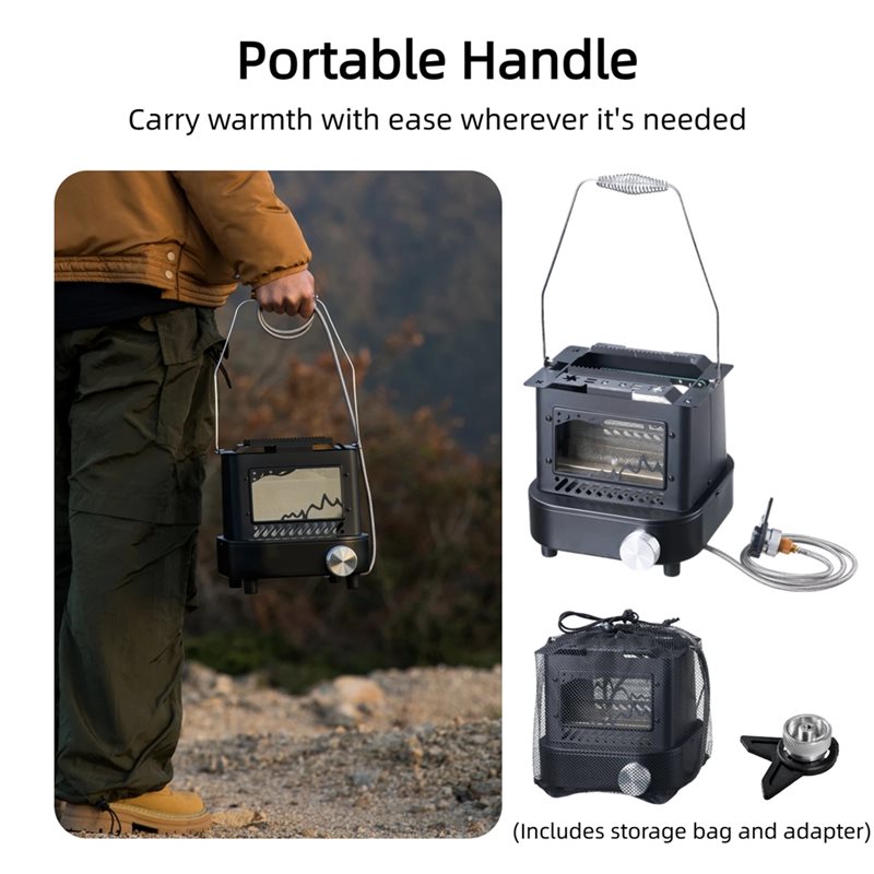 【ビッグセール】アウトドアヒーター、ポータブルレトロ調理スト - Camping Cooking Heater のレビューと価格