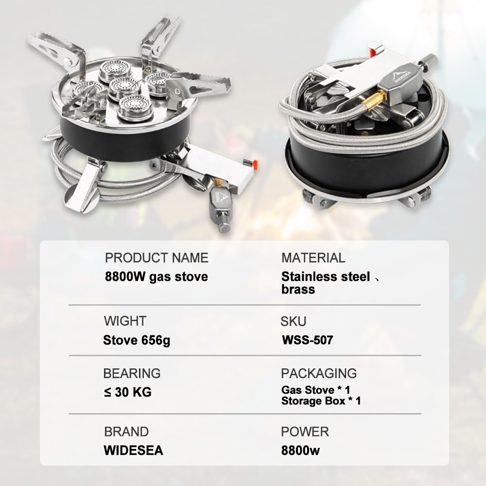 Widesea キャンプ 5in1 ガスストーブ屋外ビッグパ - Camping Cooking Heater のレビューと価格
