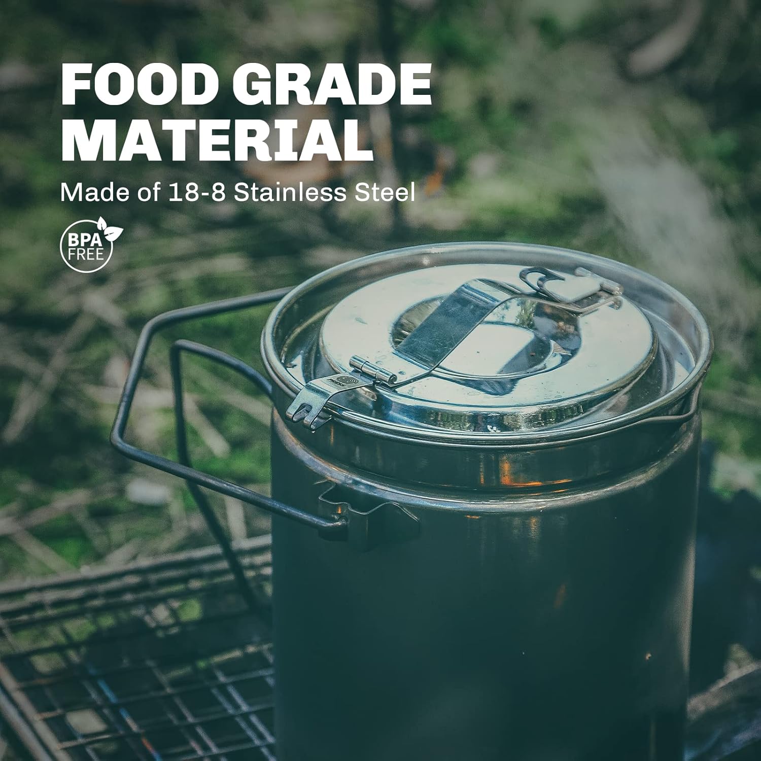 Fire-maple 1.2lステンレス鋼スチーマーポット、 - Camping Cooking System のレビューと価格