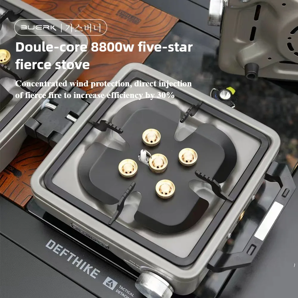BUERK キャンプ用ガスストーブ - ポータブル折りたたみ - Camping Cooking Propane のレビューと価格