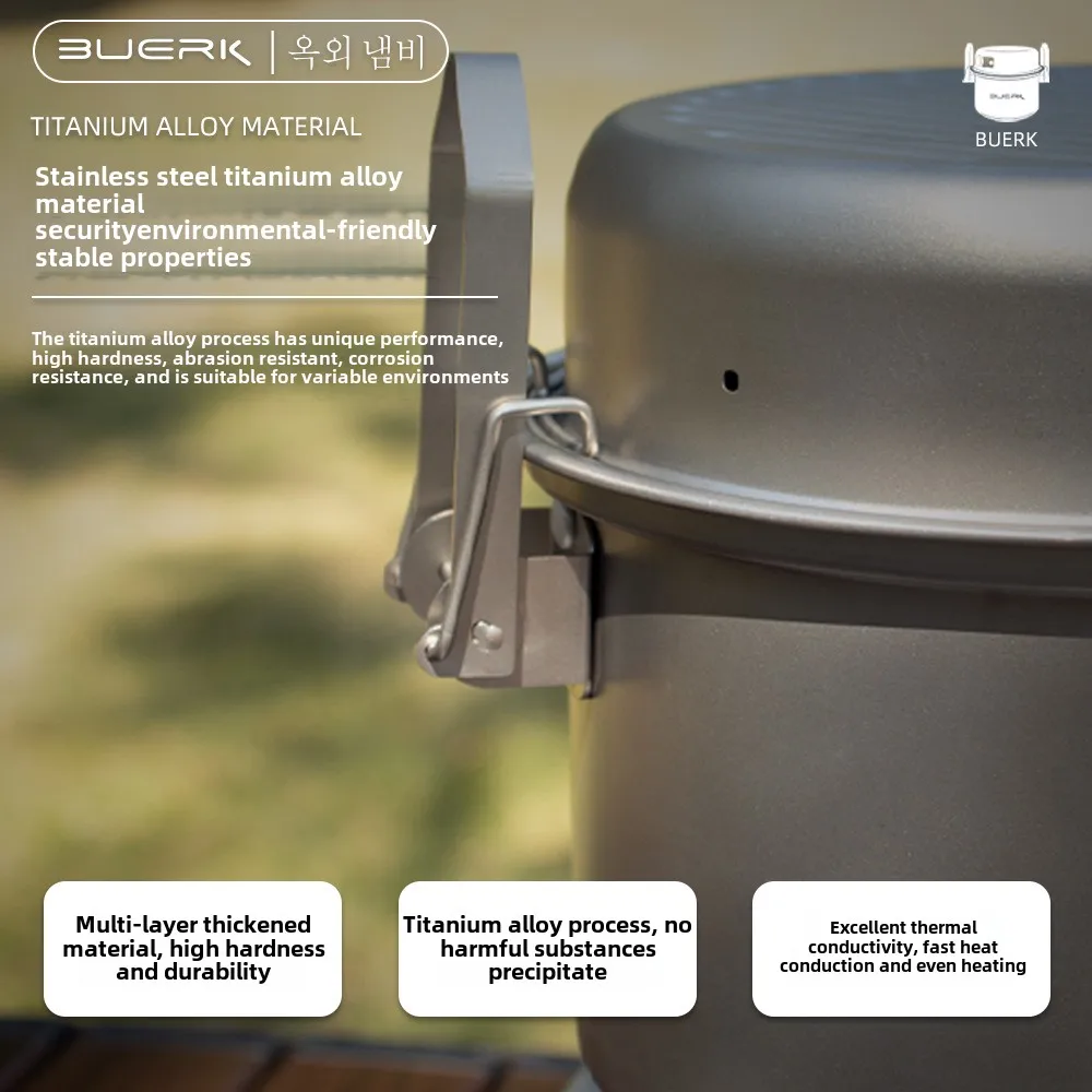 304ステンレス鋼のマイクロプレッシャークッカー、蒸し鍋とフ - Camping Cooking System のレビューと価格
