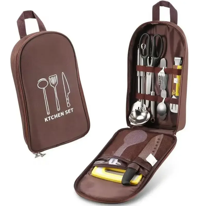 ハイキング用キッチン用品収納、持ち運び可能なアウトドア調理器 - Camping Cooking Utensil Bag のレビューと価格
